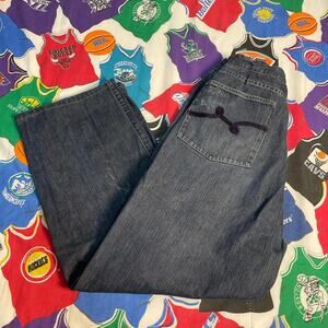 Y2K LRG Roots And Equipment Top Heavy Baggy Jeans Pants